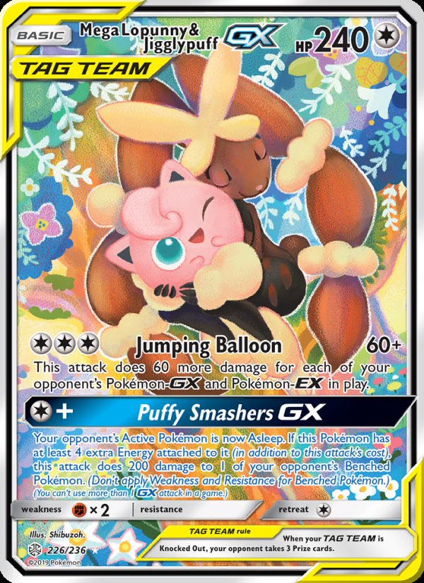 Mega Lopunny & Jigglypuff GX (Alternate Full Art)