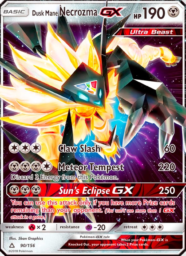 Dusk Mane Necrozma GX 090/156