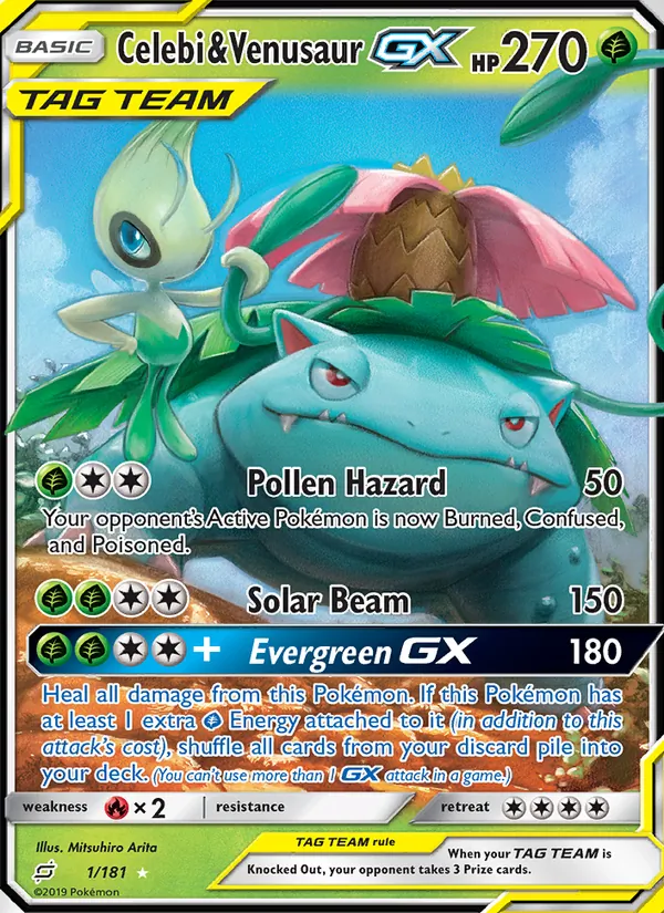 Celebi & Venusaur GX 1 – Non-holo