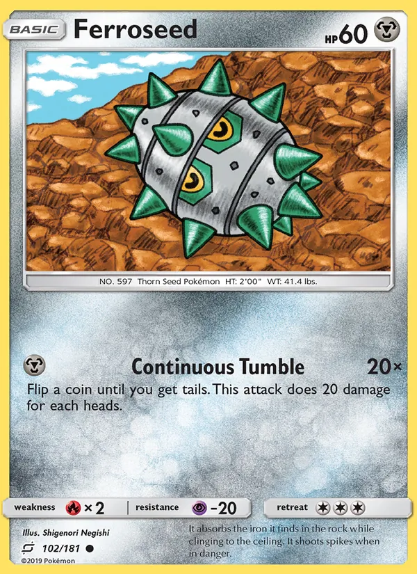 Ferroseed 102 – Non-holo