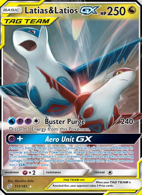 Latias & Latios GX 113 – Non-holo