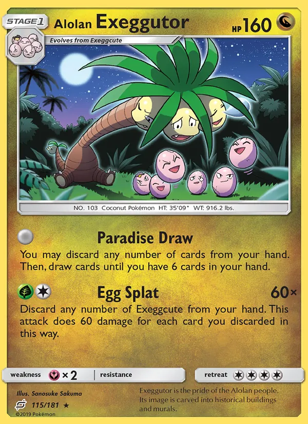 Alolan Exeggutor 115 – Non-holo
