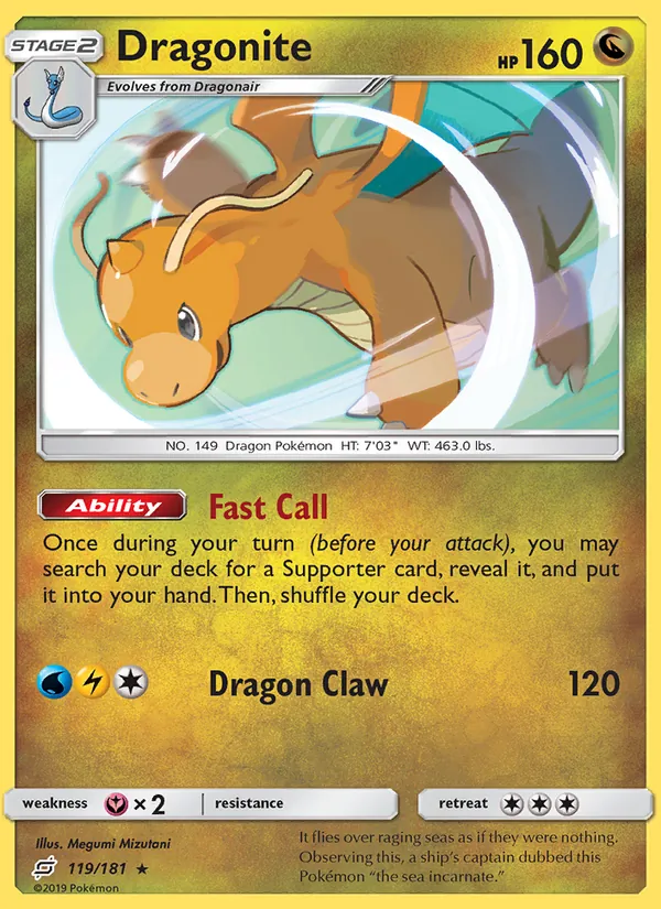 Dragonite 119 – Non-holo