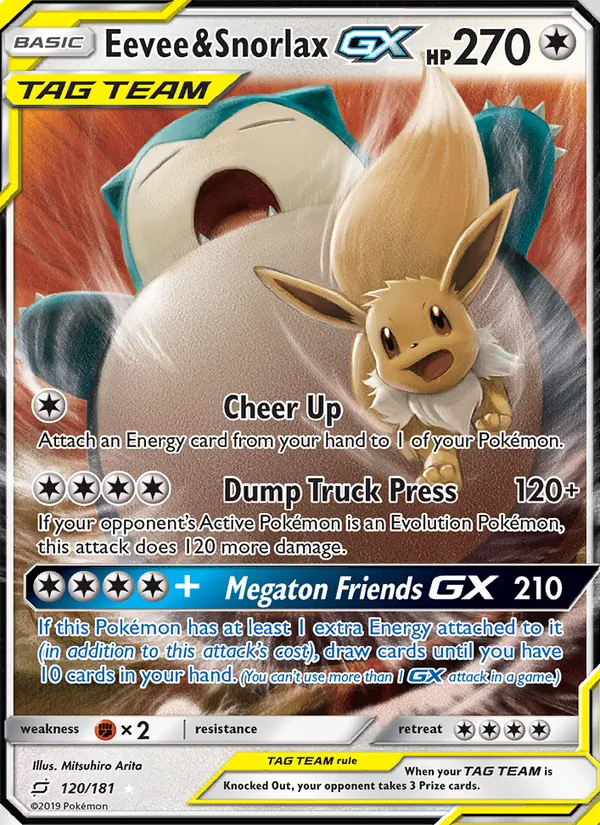 Eevee & Snorlax GX 120 – Non-holo