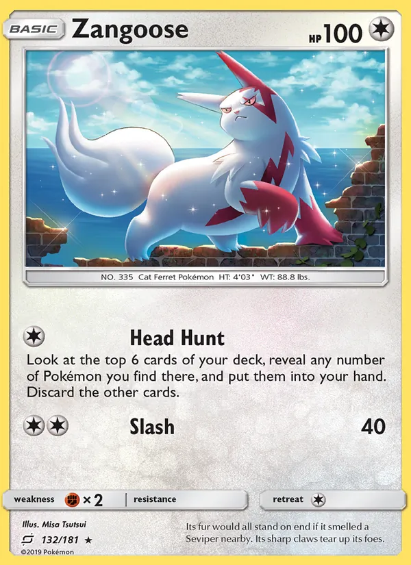 Zangoose 132 – Non-holo