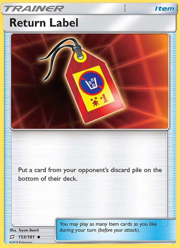 Return Label 153 – Non-holo