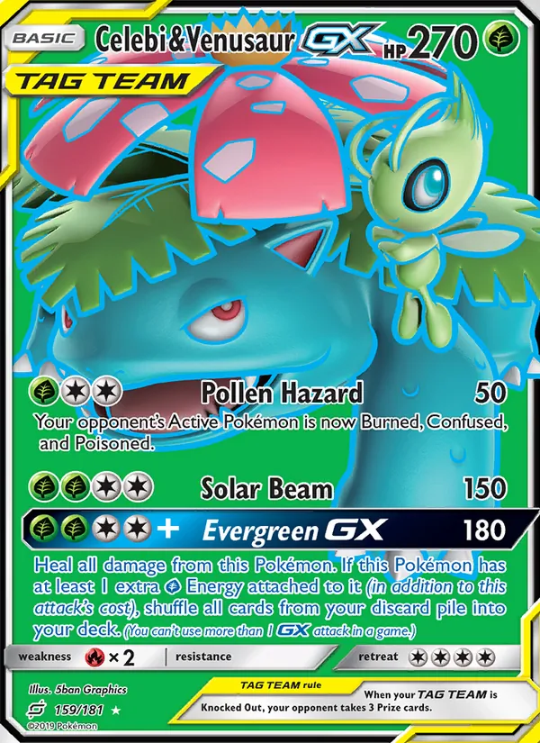 Celebi & Venusaur GX 159 – Non-holo