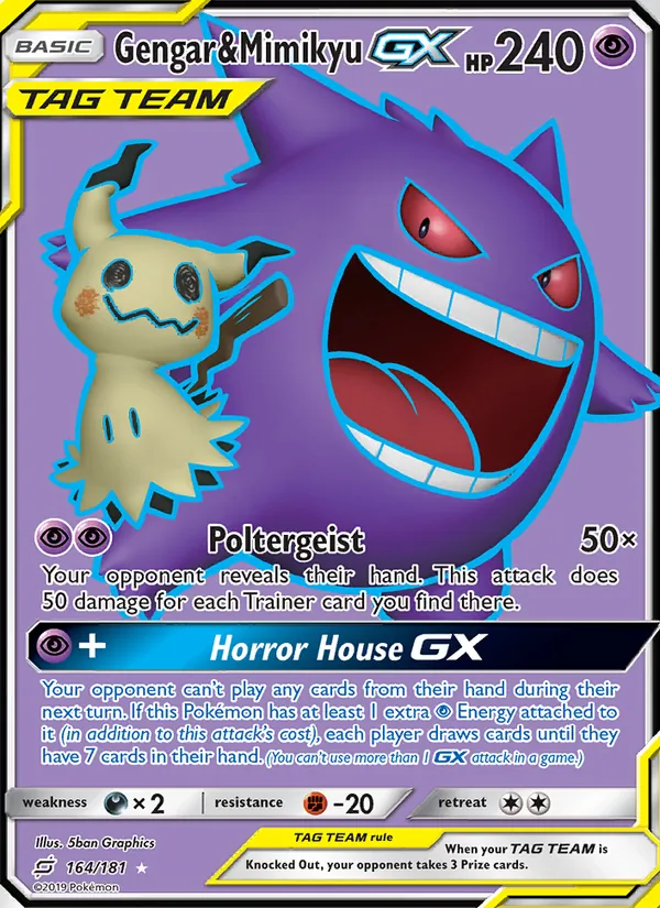 Gengar & Mimikyu GX 164 – Non-holo
