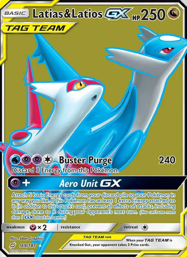 Latias & Latios GX 169 – Non-holo