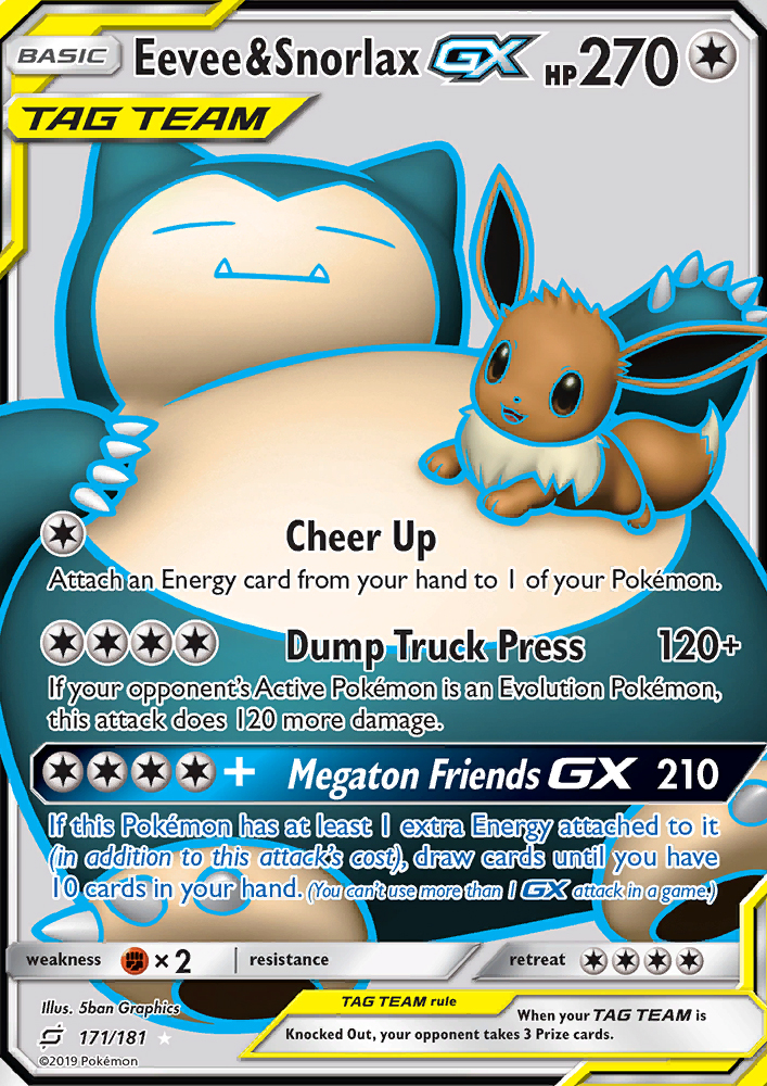 Eevee & Snorlax GX (Full Art)