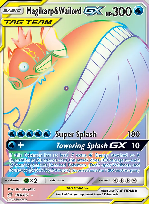 Magikarp & Wailord GX 183 – Non-holo