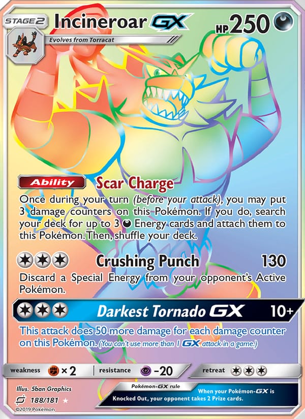 Incineroar GX 188/181