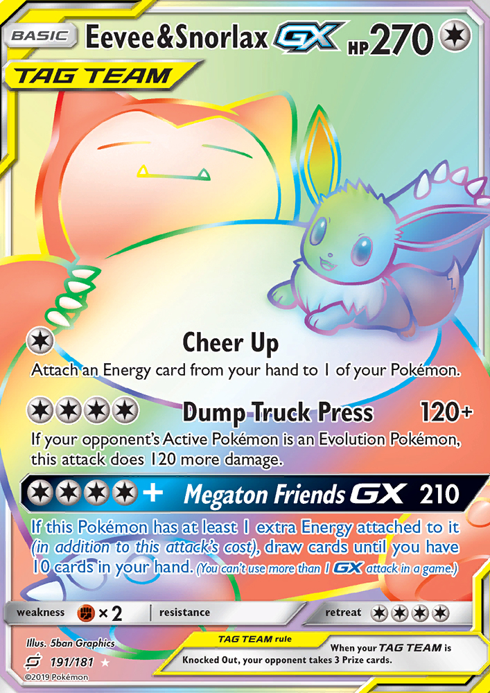 Eevee & Snorlax GX (Secret)