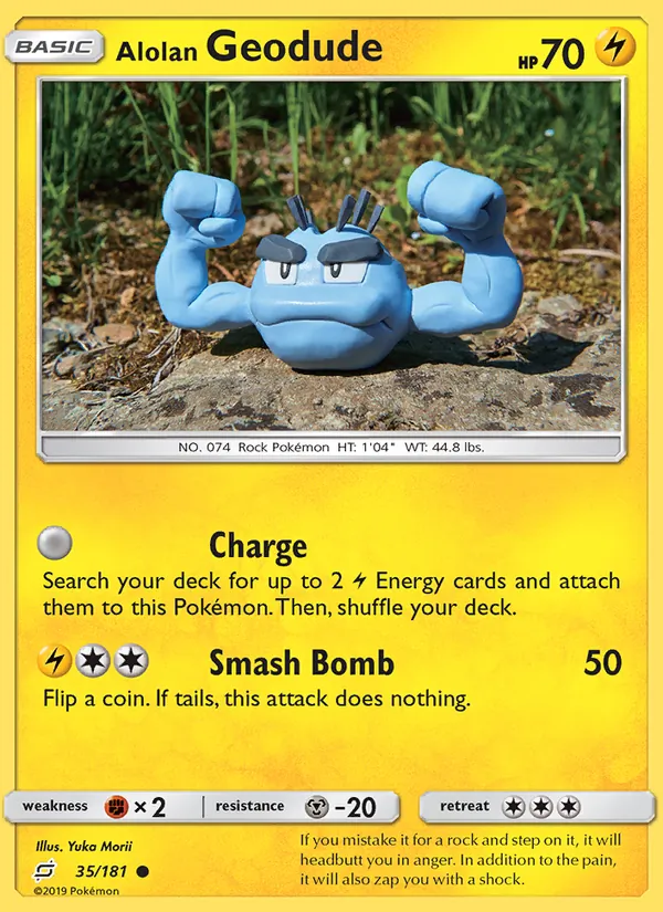 Alolan Geodude 35 – Non-holo