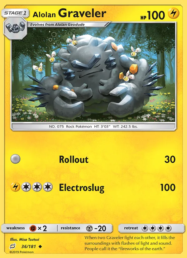 Alolan Graveler 36 – Non-holo