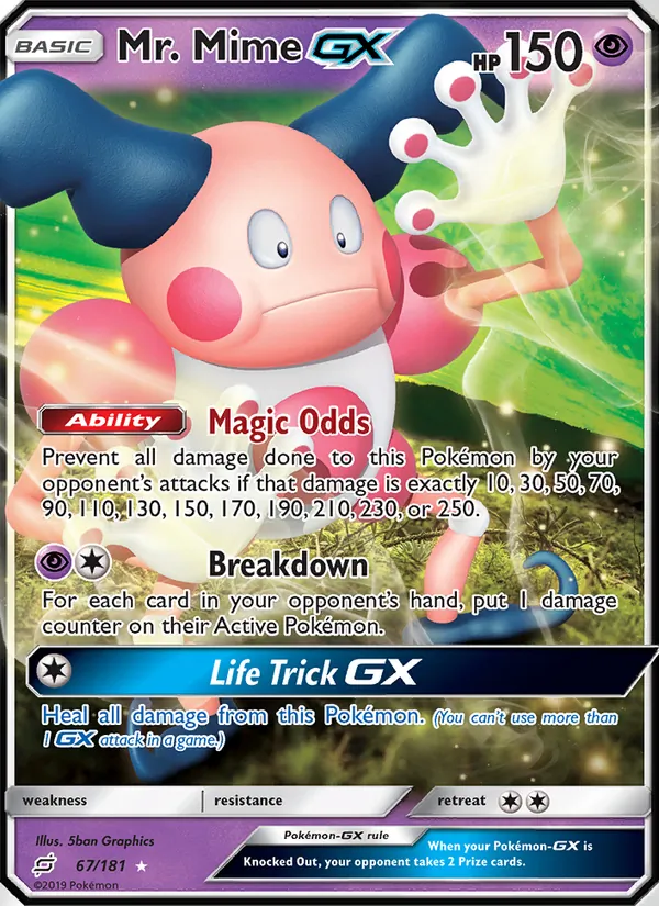 Mr. Mime GX 67 – Non-holo