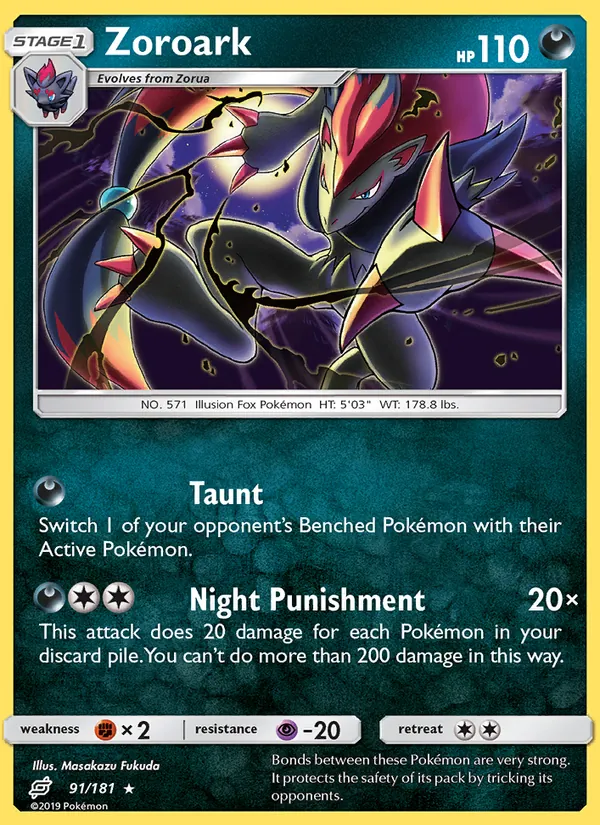 Zoroark 91 – Non-holo