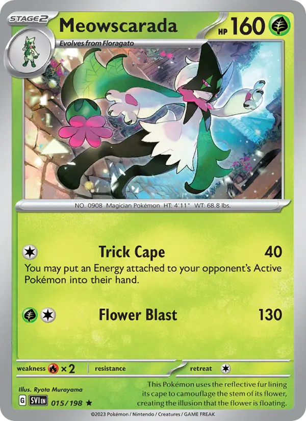 Meowscarada 015 – Reverse Holo