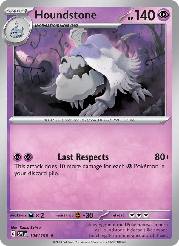 Houndstone 106 – Reverse Holo