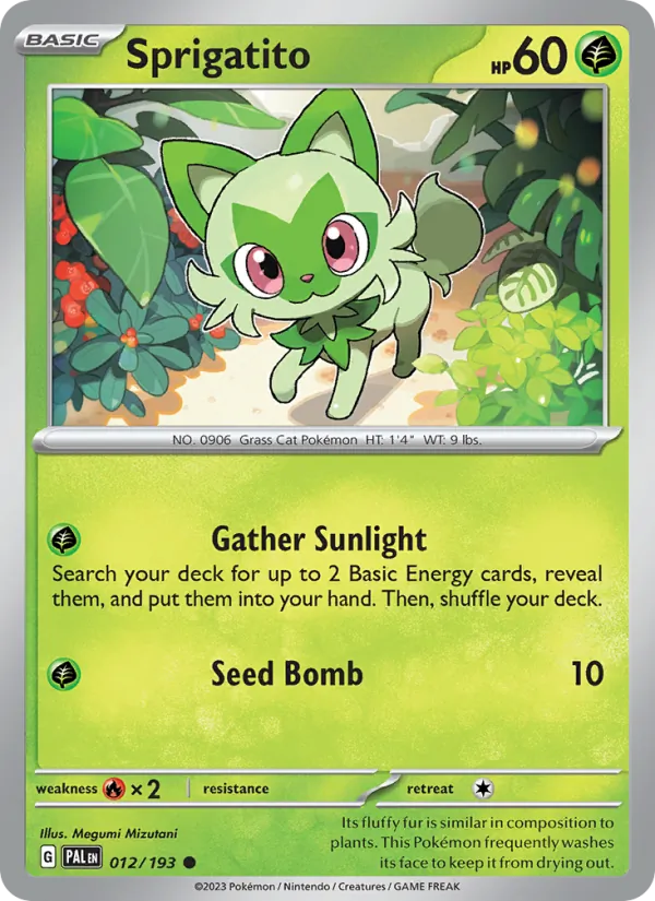 Sprigatito 012 – Non-holo
