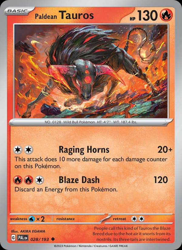 Paldean Tauros 028/193