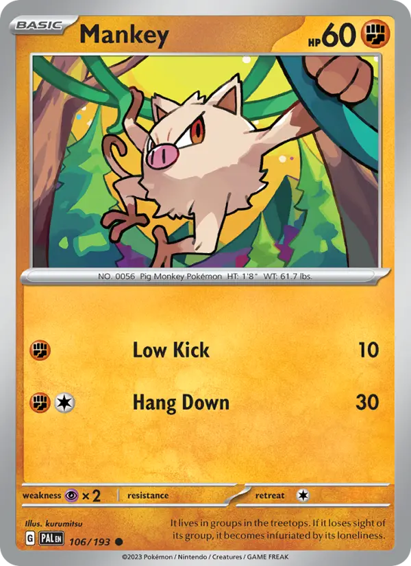 Mankey 106 – Non-holo