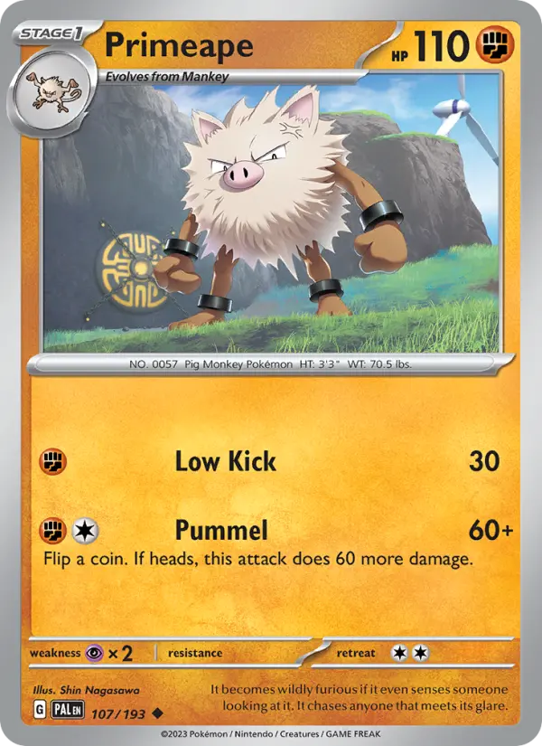 Primeape 107 – Non-holo