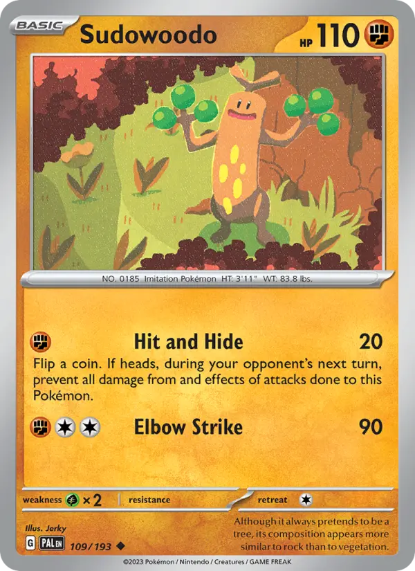 Sudowoodo 109 – Non-holo
