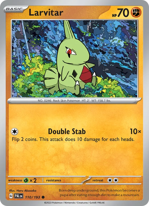 Larvitar 110 – Non-holo