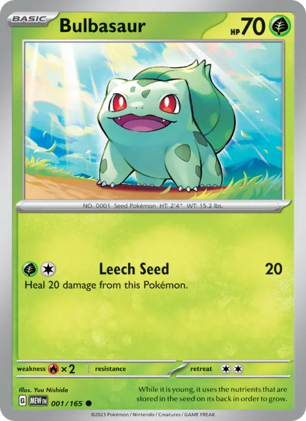 Bulbasaur 001 – Non-holo