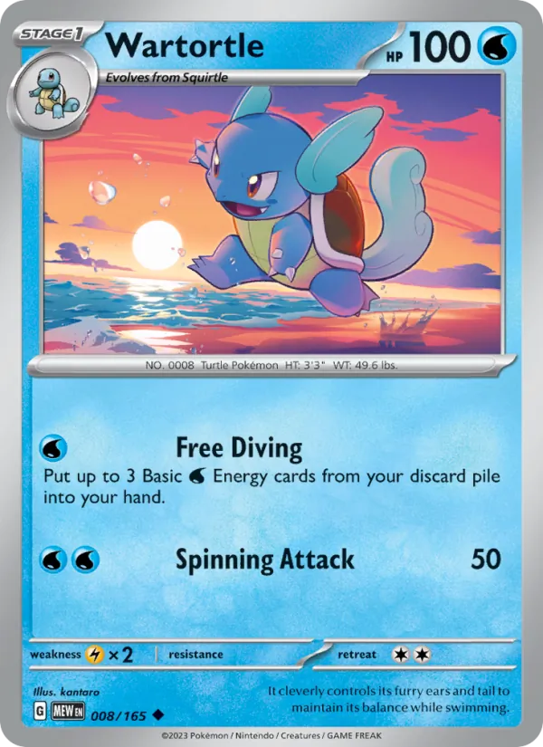 Wartortle 008 – Non-holo