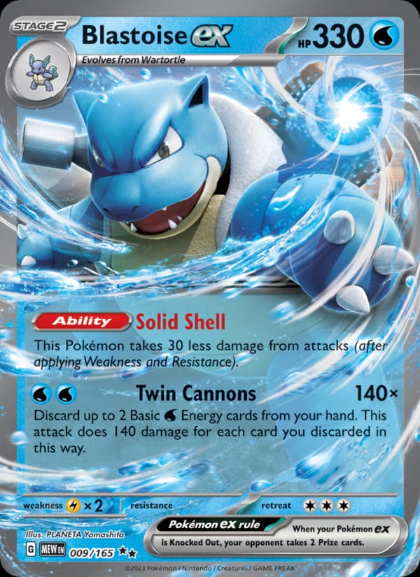 Blastoise ex 009/165