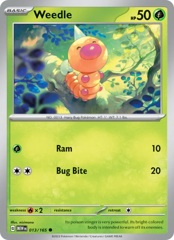 Weedle 013 – Non-holo