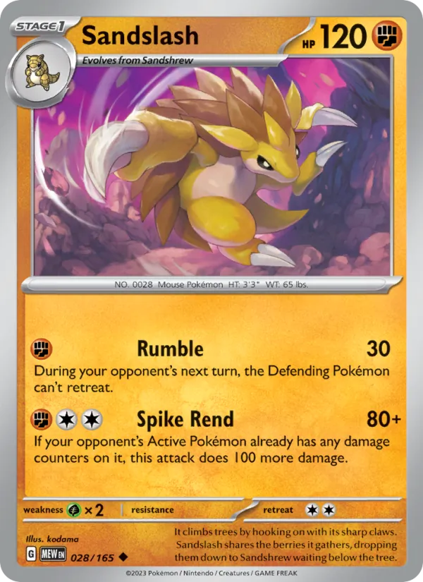 Sandslash 028 – Non-holo
