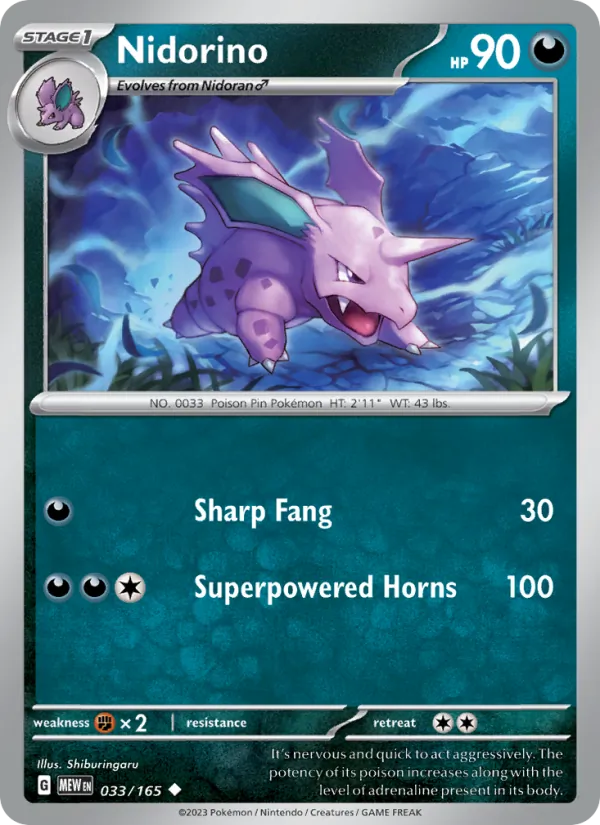 Nidorino 033 – Non-holo