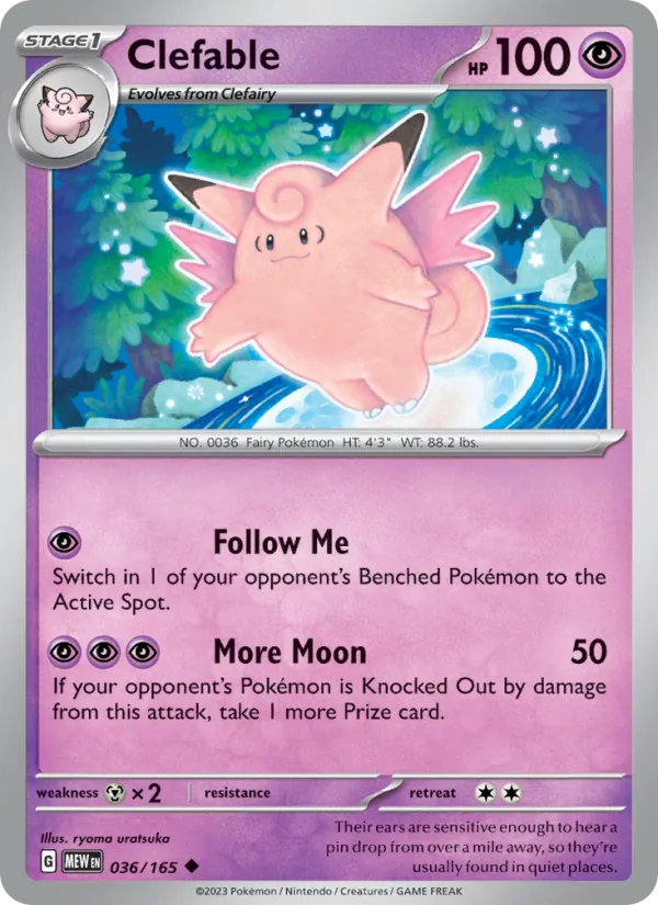 Clefable 036 – Non-holo