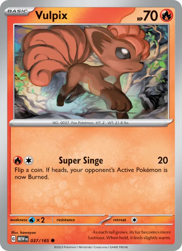 Vulpix 037 – Non-holo