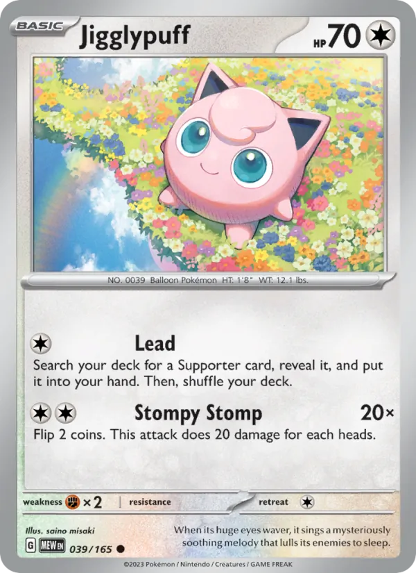 Jigglypuff 039 – Non-holo