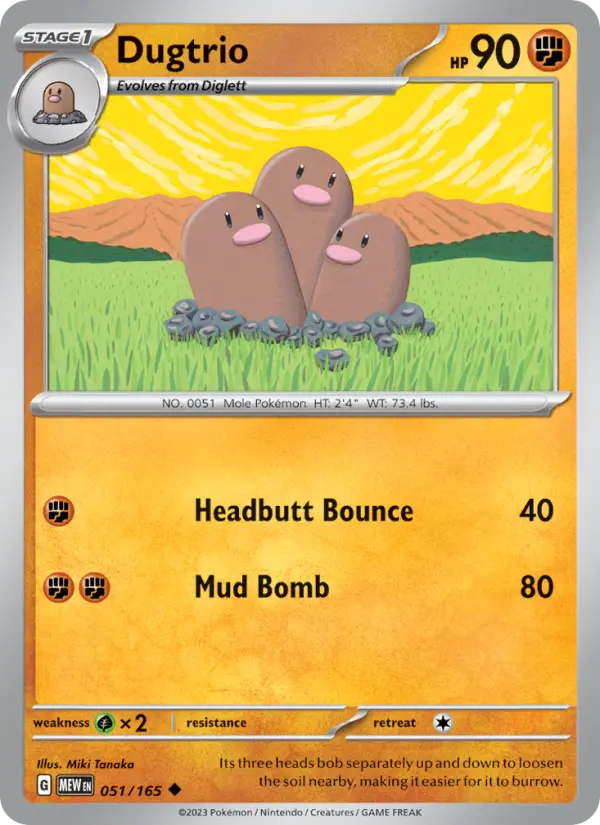 Dugtrio 051 – Non-holo
