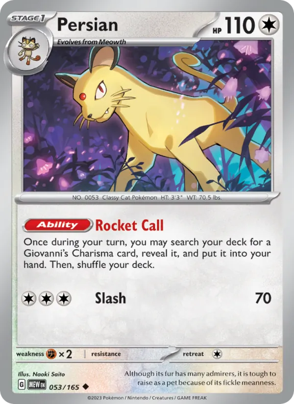 Persian 053 – Non-holo