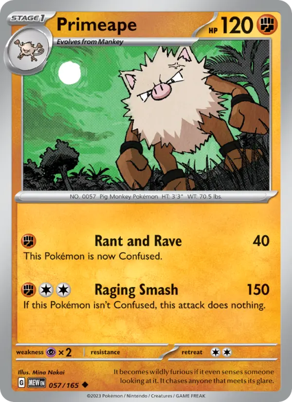 Primeape 057 – Non-holo