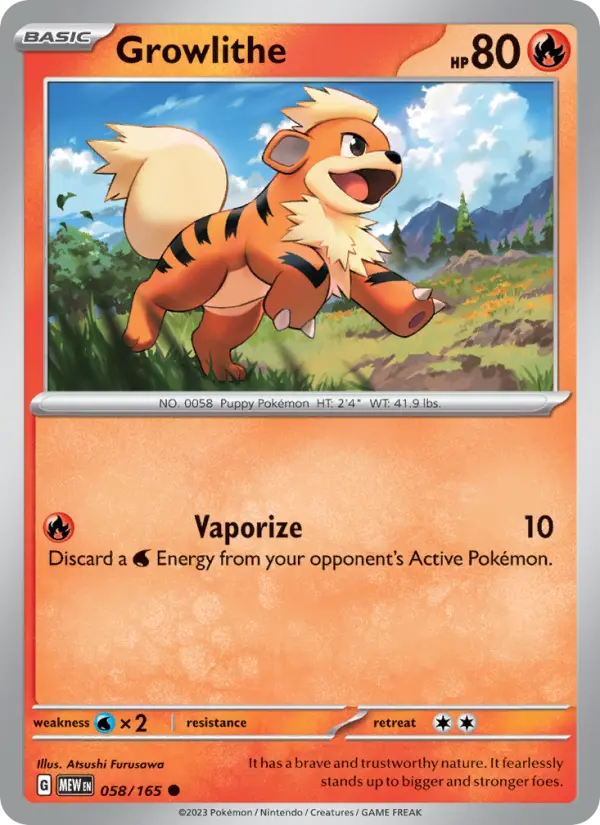 Growlithe 058 – Non-holo