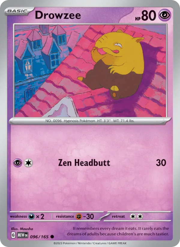 Drowzee 096 – Non-holo
