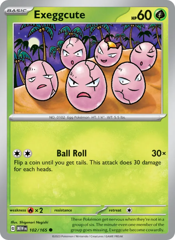 Exeggcute 102 – Non-holo