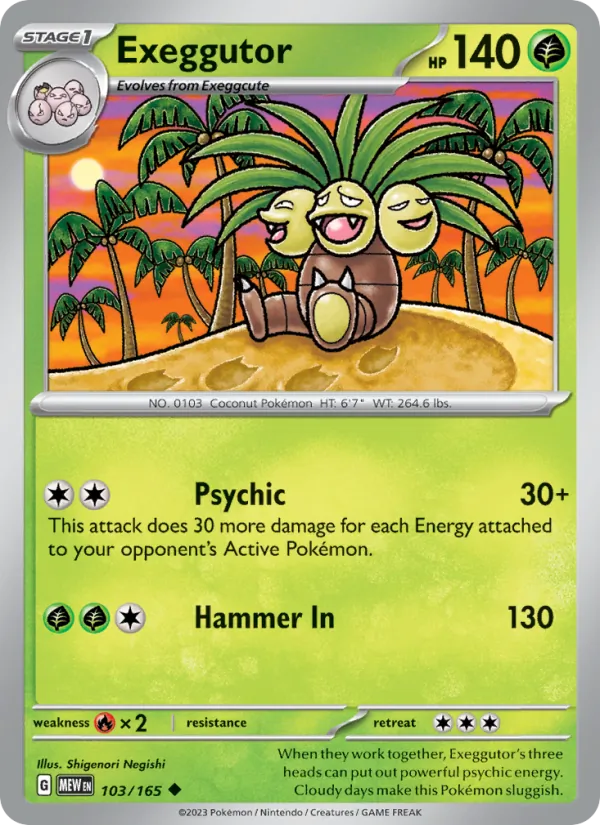 Exeggutor 103 – Non-holo