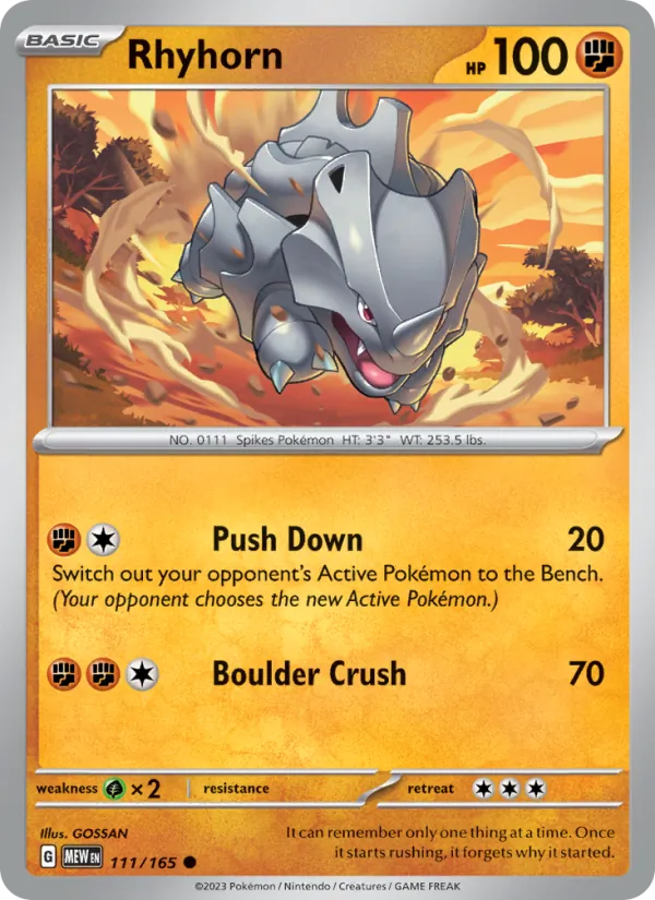 Rhyhorn 111 – Non-holo