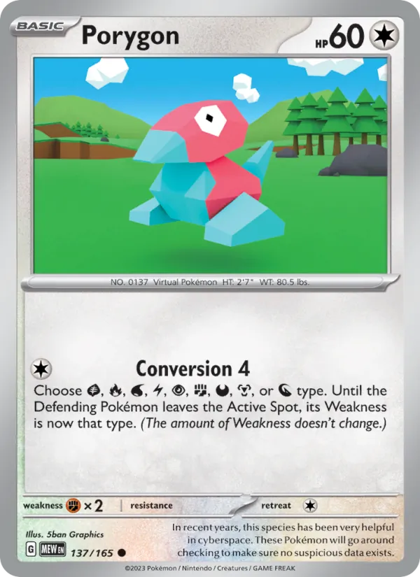 Porygon 137 – Non-holo