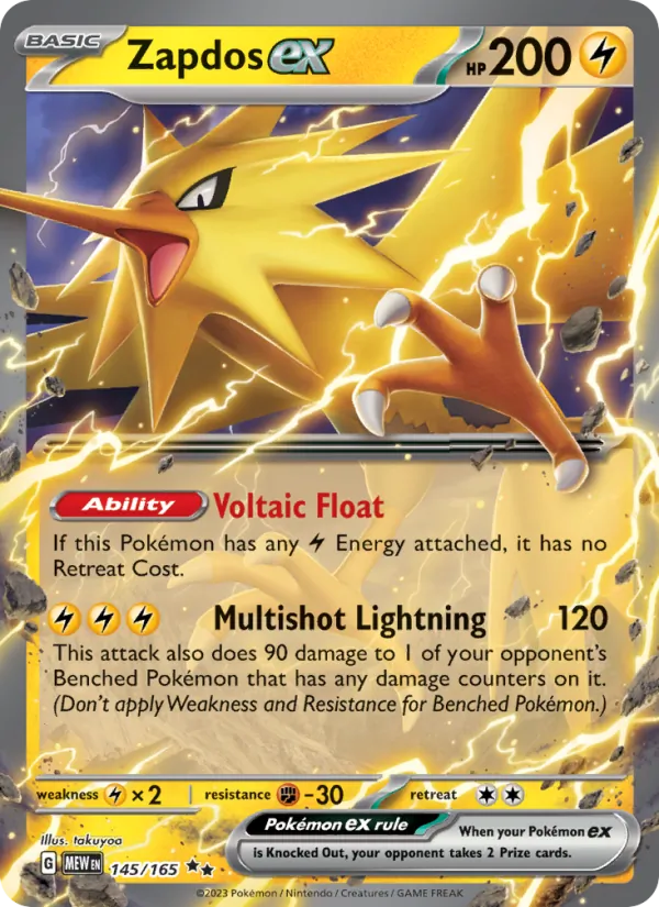 Zapdos ex 145 – Holo