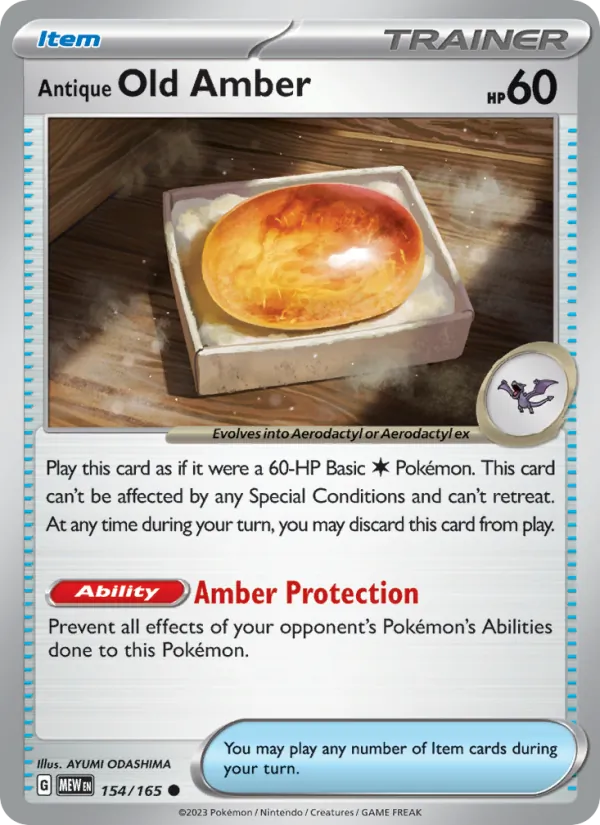Antique Old Amber 154 – Non-holo