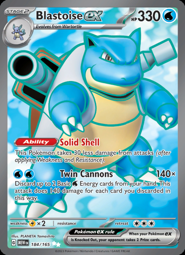 Blastoise ex card photo